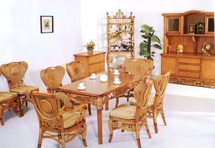 【藤家具 藤椅 藤沙發(fā) 藤搖椅 藤吊椅 CS-026帝豪餐椅餐臺】價格,廠家,批發(fā),椅、凳、榻